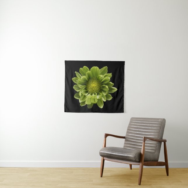 Tapiz Flores | Crisantemo verde (In situ (horizontal))