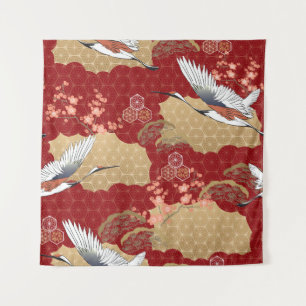 Tapiz Flores de cerezo de kimono japonesas