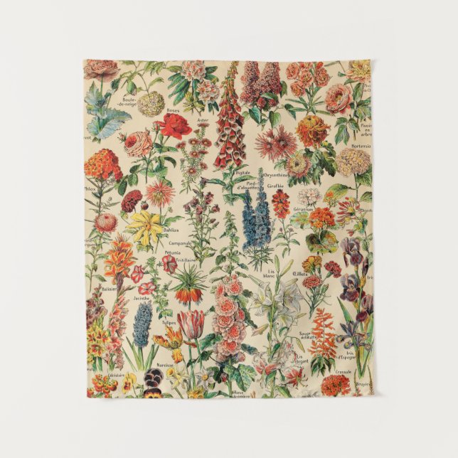 Tapiz Flores de época  (Anverso)