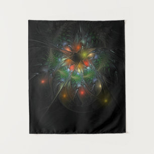 Tapiz Flores de fantasía fractal blandas y tendientes