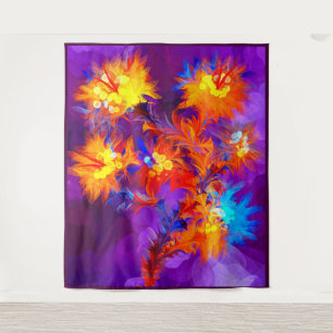 Tapiz Flores de fuego