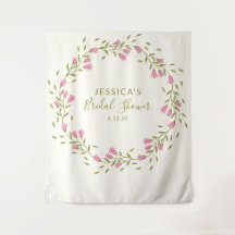 Flores de jardín rosadas rústicas para ducha nupci