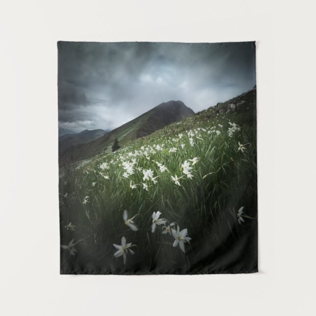 Tapiz Flores de la montaña Golica y Narciso (Anverso)