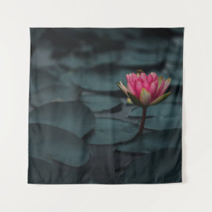 TAPIZ FLORES DE LOTUS PURPLE EN EL AGUA