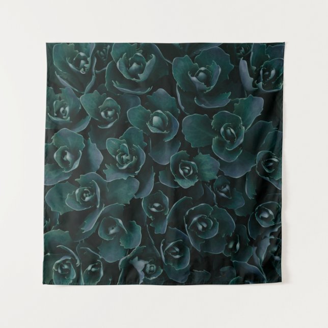 TAPIZ FLORES DE PETAL GRIS EN SANGRE (Anverso)