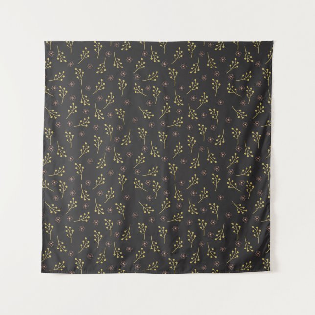 Tapiz Flores de primavera de estampado floral (Anverso)