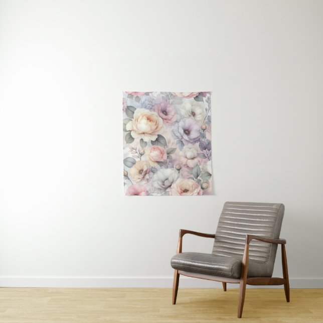 Tapiz Flores de Rosa Elegantes (In situ)