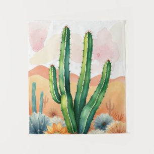 Tapiz Flores del desierto pintadas