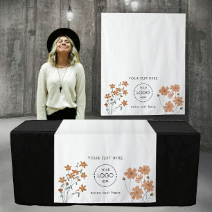 Tapiz Flores Florales De Boho Pop Up Table Runner Rótulo