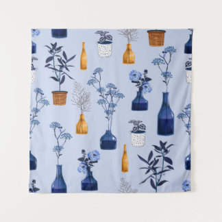 Tapiz Flores modernas Vase Monotone vintage