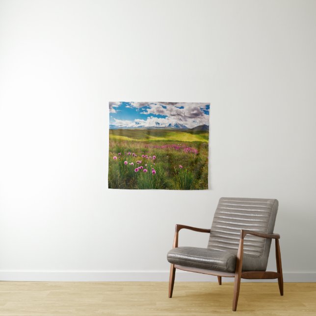 Tapiz Flores | Montañas de Altai, Siberia, Rusia (In situ (horizontal))