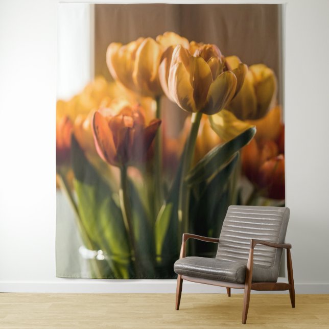 Tapiz Flores Naranjas Tulips (In situ)