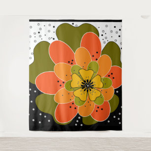 Tapiz Flores otoñales, otoño, flor, lanzamiento de ilust