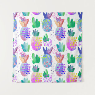 Tapiz Flores otoñales pintadas a mano, patrón sin fisura