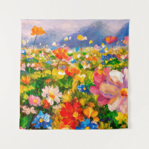 Tapiz Flores pinturas de monet pintando la impresión de 