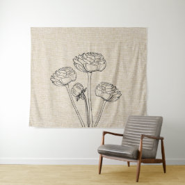 Tapiz Flores ranunculus en línea