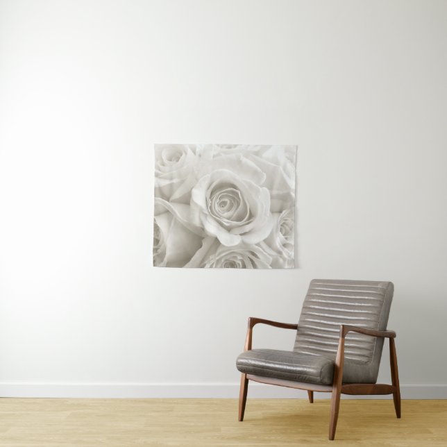 Tapiz Flores | Rosas blancas (In situ (horizontal))
