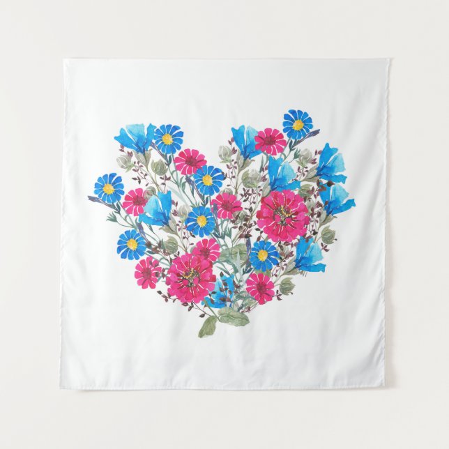Tapiz Flores silvestres brillantes (Anverso)