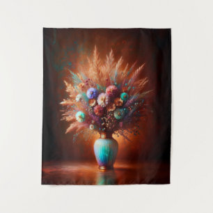 Tapiz Flores silvestres contra el cobre mayor