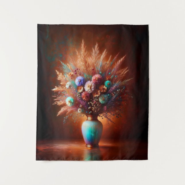 Tapiz Flores silvestres contra el cobre mayor (Anverso)