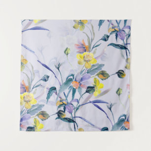 Tapiz Flores Silvestres De La Primavera Del Patrón Sin M