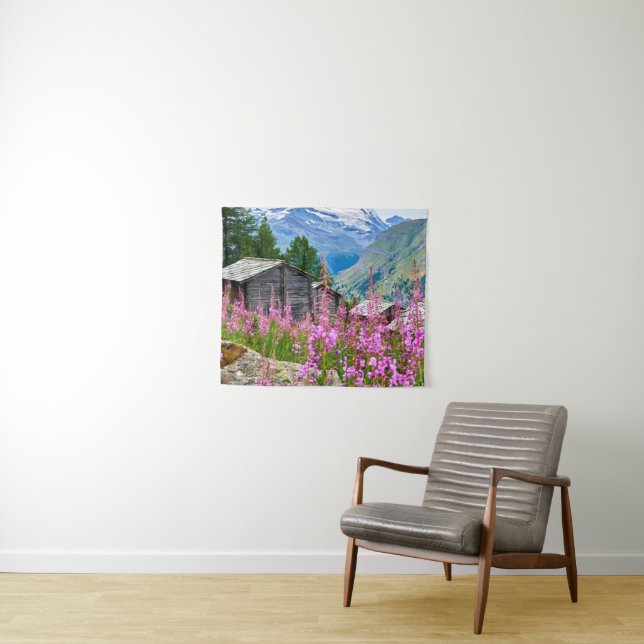 Tapiz Flores | Summer Matterhorn Suiza (In situ (horizontal))