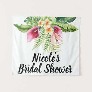 Tapiz Flores tropicales Floral Bouquet Bridal Shower
