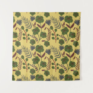 Tapiz Flores y mariposas sin costura florales