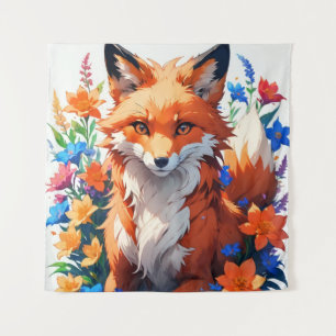 Tapiz Flower Fox