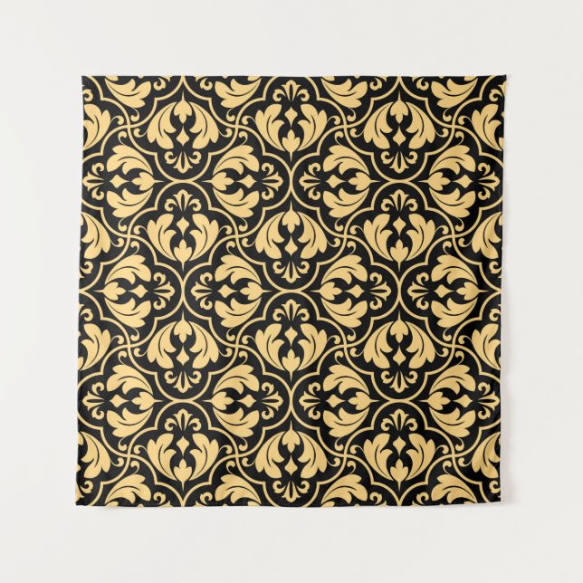 Tapiz Flower geometric pattern. Seamless vintage backgro (Anverso)