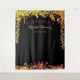 Tapiz Foliage de Otoño Bridal Shower Photo Booth Fondo