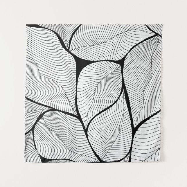 Tapiz Foliage leaves background pattern (Anverso)