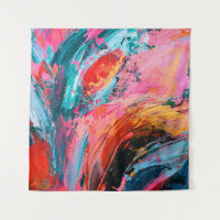 Fondo abstracto de color brillante pintado a mano