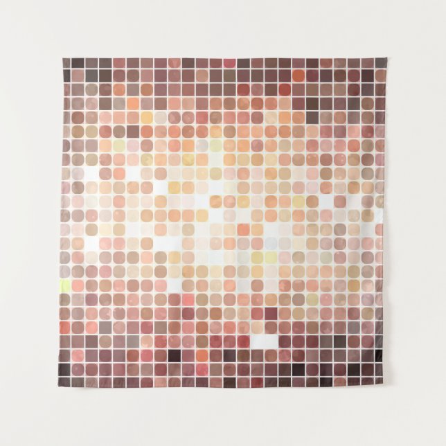 Tapiz fondo abstracto. mosaico dorado. cavar ilustracion (Anverso)