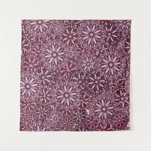 Tapiz Fondo abstracto vintage. Estilo Mandala. (Anverso)