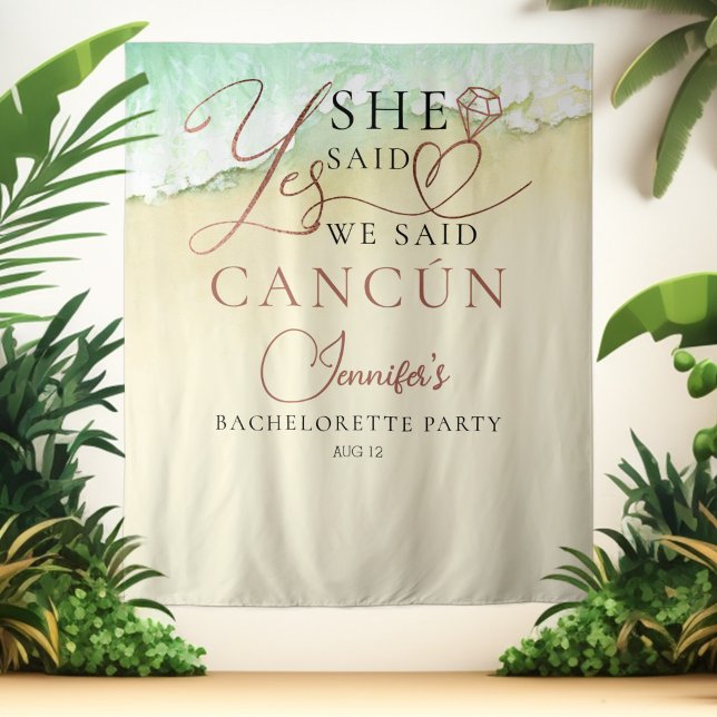 Tapiz Fondo acuático | Beach Bachelorette Party (Subido por el creador)