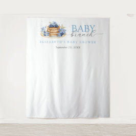 Tapiz Fondo Baby Shower Blueberry Pancake Baby Brunch