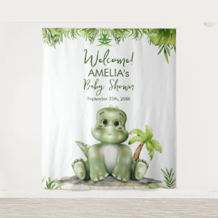 Tapiz Fondo Baby Shower de Dinosaur