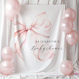 Tapiz Fondo Baby Shower de plegado rosado