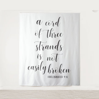 Tapiz Fondo Boda cristiano | Tres cuerdas