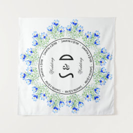 Tapiz Fondo Boda de Crocus Azul