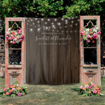 Fondo Boda de Rustic String Lights