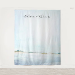 Tapiz Fondo Boda Náutico de la Playa del Océano Costero