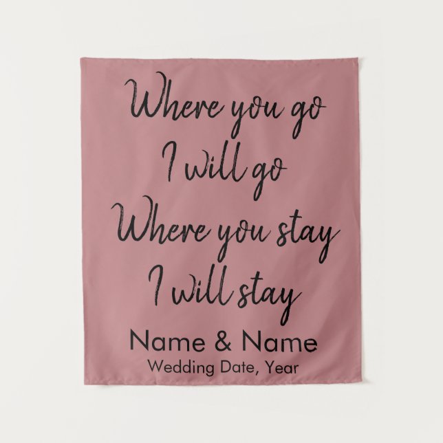 Tapiz Fondo boda para la decoración de la ceremonia cris (Anverso)