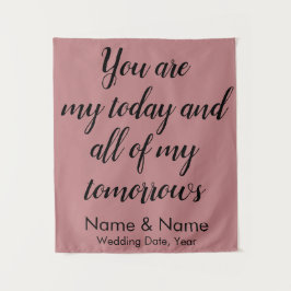 Tapiz Fondo boda para la recepción, fondo rústico