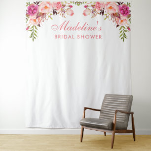 Tapiz Fondo Bridal Shower   Pink de Photo Booth Prop