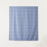 Fondo de azulejos sicilianas vintage azules y blan