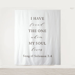 Tapiz Fondo de boda bíblico – Cantar de Salomón 3:4 Qu