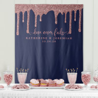 Fondo de boda con destellos de oro rosa y azul mar
