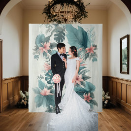 Tapiz Fondo de Boda con Esencia Tropical Ligera
